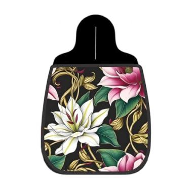 Imagem de Lixeira De Carro Organizador Lixinhocar Lírios Brancos Dark