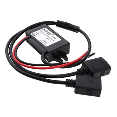 Imagem de ZGUZMCMK Conversor de Tensão USB DC-DC de 8-60V para 5V Regulador de Alimentação Do Carro, 45x25x15mm