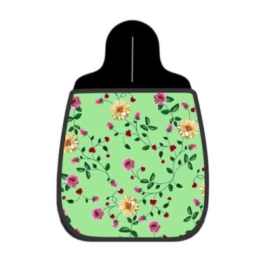 Imagem de Lixeira De Carro Organizador Lixinhocar Floral Campo Verde