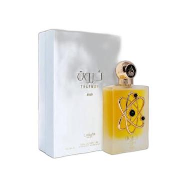 Imagem de Perfume Feminino Árabe Tharwah Gold Lattafa Pride Eau de parfum 100ml 