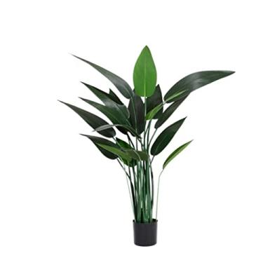 Imagem de Plantas falsas, planta artificial, árvore artificial, verde, planta artificial, interior, grande, vaso, árvore falsa para casa, escritório, jardim, decoração moderna, plantas artificiais para