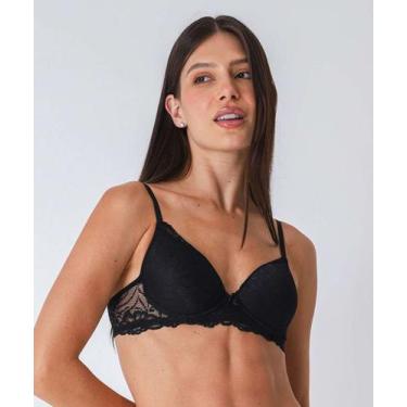 Imagem de Sutiã de Renda Com Base e Bojo Marisa Preto-48027, 40, Preto