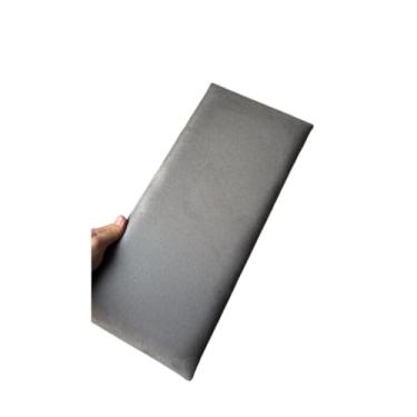 Imagem de Kit 8 Cabeceiras Estofadas Modulares Premium 45x20 cm | Para Cama Box Casal Queen King | Painel Moderno(15,Cinza bebê)