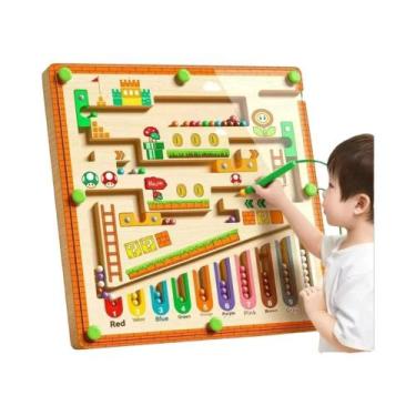 Imagem de Brinquedo Educativo Montessori Para Crianças De 3 a 4 Anos, Labirinto 