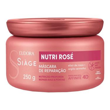 Imagem de Máscara De Nutrição Capilar Nutri Rosé Repara Raiz E Ponta 250g Eudora Siàge