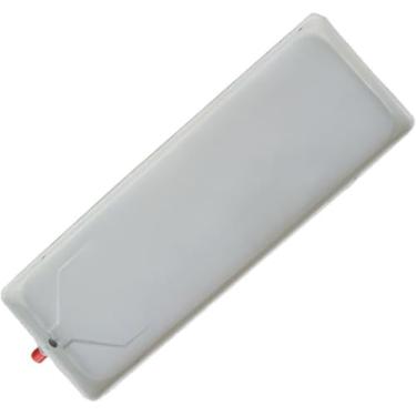 Imagem de Bandeja coletora com ralo para AC, bandeja de drenagem condensada galvanizada com mangueira de 2 m, 910 x 240 mm, ideal para ar-condicionado de janela e unidades mini-divididas, branca, durável e