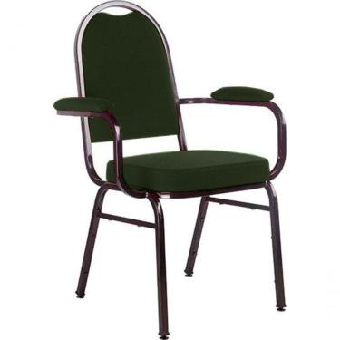 Imagem de Cadeira Com Braços Para Auditórios Linha Hotel Verde