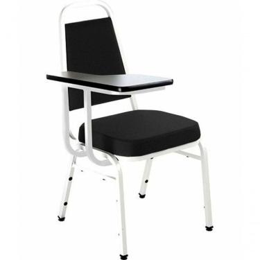 Imagem de Cadeira Universitária Empilhável Linha Hotel Plus Preto
