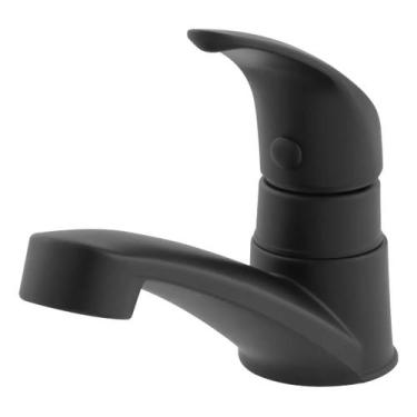 Imagem de Torneira Monocomando Preto Pia Banheiro 1.4 De Volta Abs Acabamento Pr