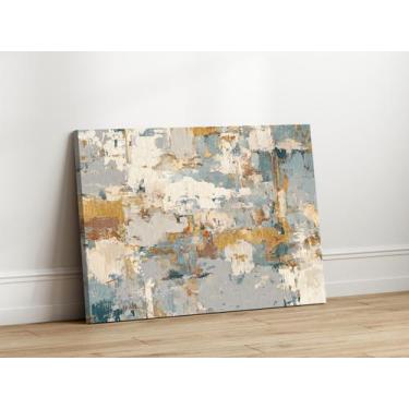 Imagem de Quadros Decorativos para Sala Quarto Arte Abstrata Moderna 90x60 Linha