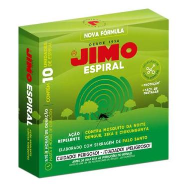 Imagem de Jimo Espiral Repelente Serragem De Palo Santo 10 Unidades Duração 8 Ho