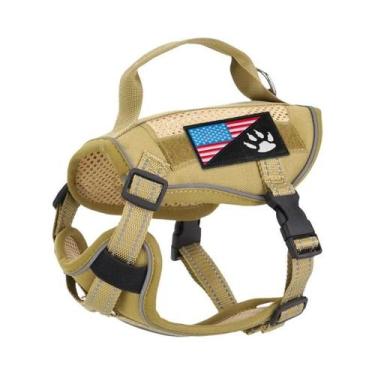 Imagem de Coleira Tática Para Cães Pequenos E Gatos, Colete Ajustável Em Malha M