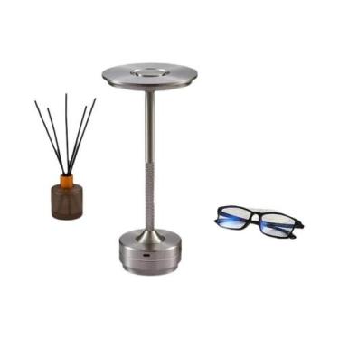 Imagem de Luminária De Mesa LED Recarregável Com Sensor De Toque, Luz Noturna Se