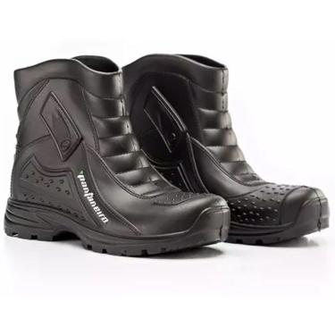 Imagem de Bota de Chuva Pantaneiro Impermeável para Moto Borracha Preta