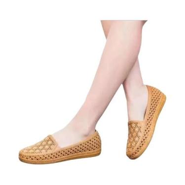 Imagem de Sandálias Planas De Verão Para Mulheres Com Clip No Dedão Em Couro PU,