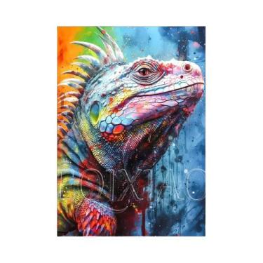 Imagem de Pintura Diamante De Animais (Gato, Cachorro, Cisne) Com Bordado Comple