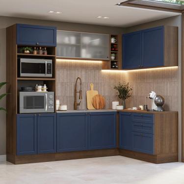 Imagem de Armário de Cozinha Completa de Canto 399 cm Vik Madesa 01