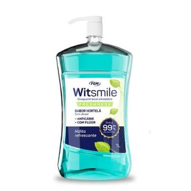 Imagem de Antisséptico Bucal Witsmile Sabor Hortelã 1 L - FGM
