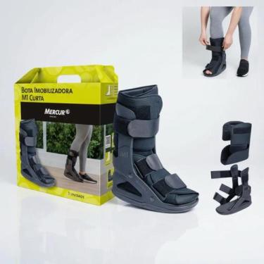 Imagem de Bota Ortopédico Mercur Imobilizadora Tornozeleira Bilateral Curta Tama