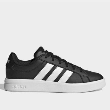 Imagem de Tênis Adidas Grand Court Base 3.0 Feminino, Preto, 39