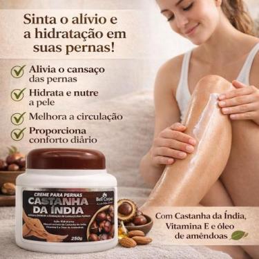 Imagem de Creme Castanha da Índia Bell Corpus 250g Hidratante Melhora a Circulaç
