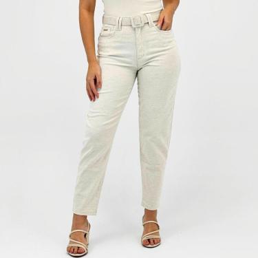 Imagem de Calça Specific Jeans Reta em Tecido Feminina-Feminino