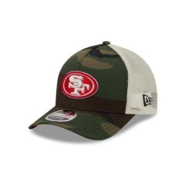 Imagem de BONE NEW ERA 9FORTY M-CROWN A-FRAME SAN FRANCISCO 49ERS NFL SALUTE SERVICE 2025 MILITAR...