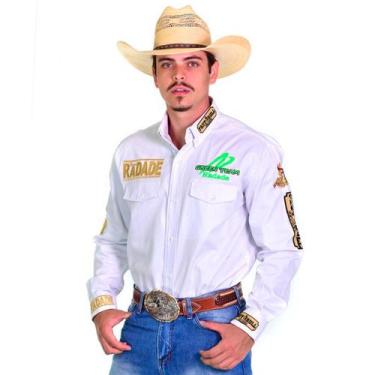 Imagem de Camisa manga longa radade preta original monster masculina, G, Branco