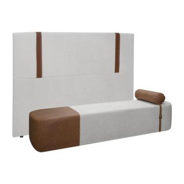 Imagem de Cabeceira Pietro e Recamier Diamante Cama Queen Size 160cm - SOFA STOR