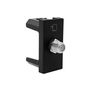 Imagem de Módulo Tomada Antena TV Pial Plus+ 615030PT para Cabo Coaxial 75 Ohms Conector Tipo F P...