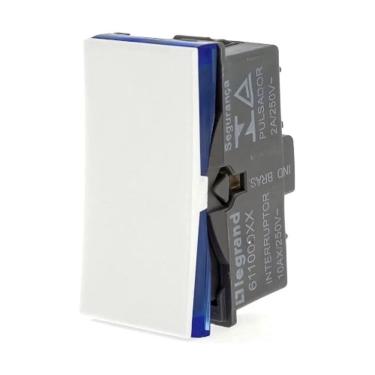 Imagem de Interruptor Paralelo 611001BC 10A 250V com Fixação por Parafuso 1 Módulo para Instalaçõ...