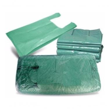 Imagem de Sacola Reciclada Higipack 45 cm X 60 cm Pacote com 400 Unidades em Material Reciclado Verde Uso Geral