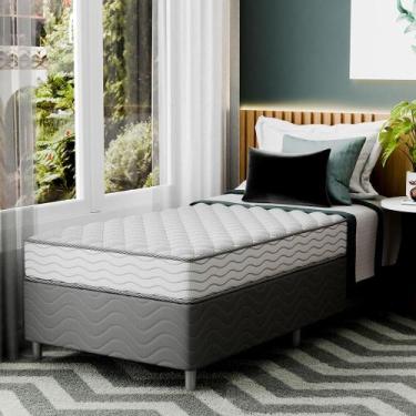 Imagem de Cama Box com Colchão Solteirão Howie Misto D33 (17x108x198) Branco e C