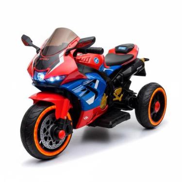 Imagem de Moto Elétrica Infantil Sport Racer 12V Bivolt Vermelha Domni