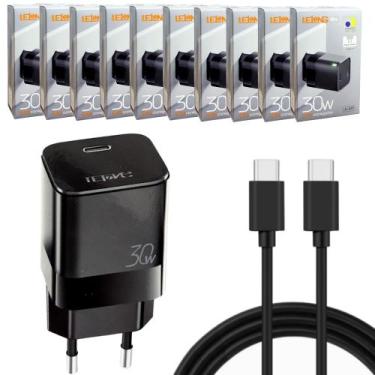 Imagem de Kit com 10 Carregadores Turbo 30 Watts Android Tipo C Revenda - Lelong