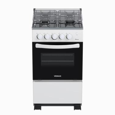 Imagem de Fogao 4 Bocas Venax Picasso Mesa Inox GIIi Branco Gas Glp, Bivolt