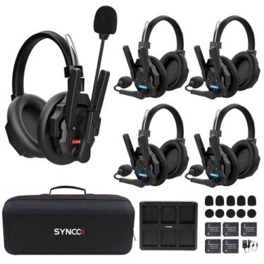 Imagem de 5 Fone Headset Intercom Xtalk Xmax 500m com cancelamento de ruído - Sy