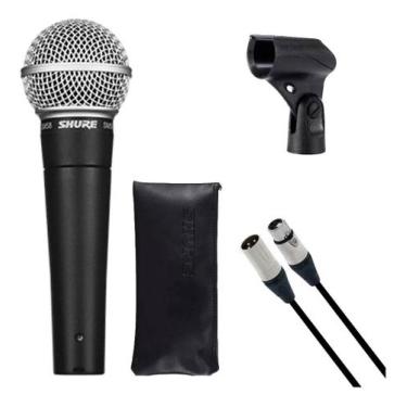 Imagem de Microfone de mão shure sm58 lc c/ cabo neutrik original + nf