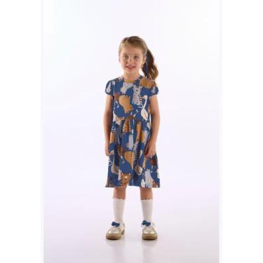 Imagem de Vestido Cotton Bichos Up Baby, Azul
