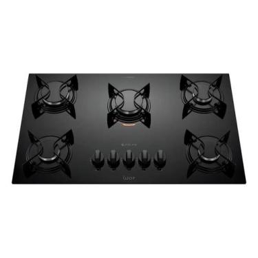 Imagem de Cooktop 5 Bocas A Gás Atlas U Top Mesa De Vidro Preto, Bivolt