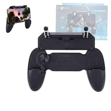 Imagem de Controle Gamer Manual Com Gatilhos Suporte Celular Joystick