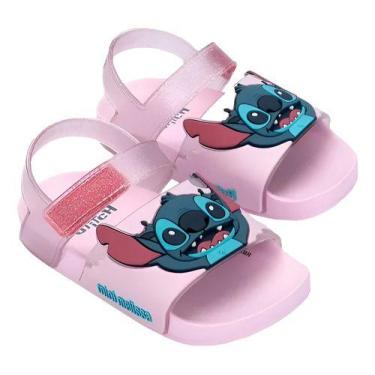 Imagem de Mini Melissa Flowing Sandalia + Stitch Bb -, Rosa, Azul, 25