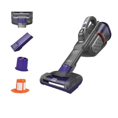 Imagem de BLACK+DECKER Aspirador de pó portátil sem fio recarregável para pêlos de animais domést...