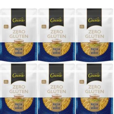 Imagem de Kit 6 massa penne premium fonte de proteina fibras naturais sem gluten