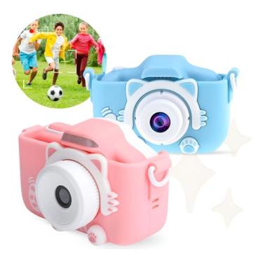 Imagem de Máquina Fotográfica Infantil Digital Filma Fotos Jogos - MáquinaFotogr