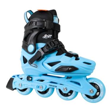 Imagem de Patins Infantil Inline Traxart STRT Ajustável Hardboot ABEC5 Azul, M