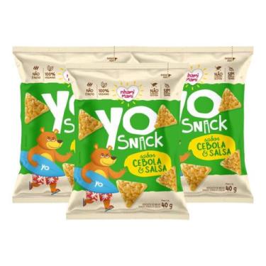 Imagem de Kit Yo Snack Infantil Cebola E Salsa Vegano - Nhami Mami 3 Unidades 40