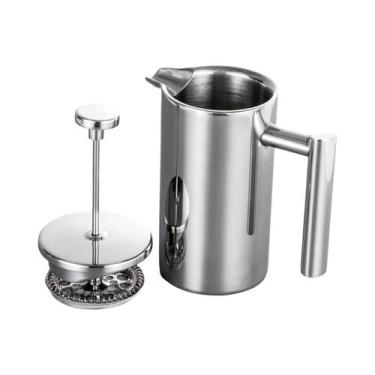 Imagem de Cafeteira Francesa de 350ml/800ml/1000ml em Aço Inoxidável com Parede 