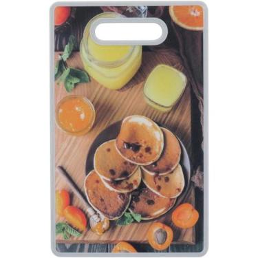 Imagem de Tábua Home&Co 1x37x23cm Plástico Color para Cozinha Mantimentos e Alim