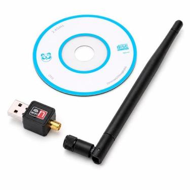 Imagem de Adaptador Wi-Fi USB 2.0 Wireless 1800Mbps com Antena Externa - Time